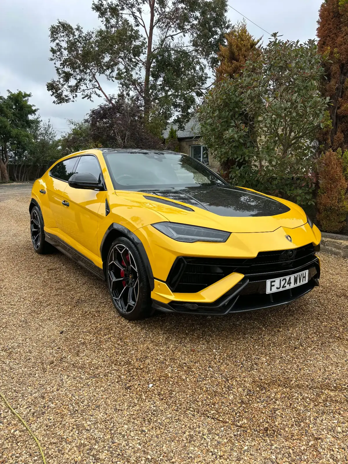 Yellow Lamborghini Urus detailed by H2O Prestige Detailing